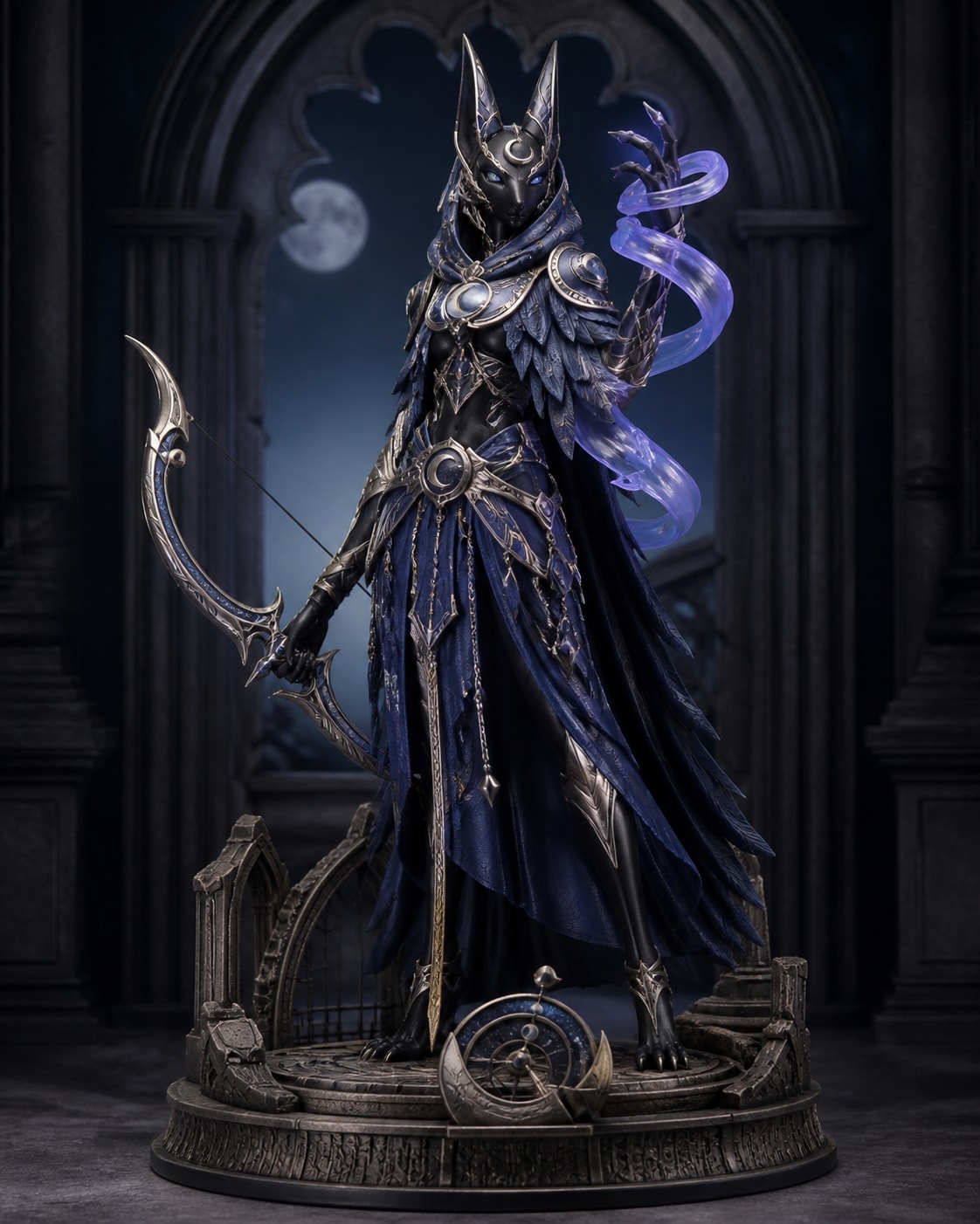 Nyxara - The Moonveil Huntress